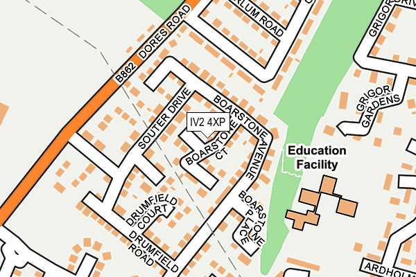 IV2 4XP map - OS OpenMap – Local (Ordnance Survey)