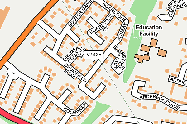 IV2 4XR map - OS OpenMap – Local (Ordnance Survey)