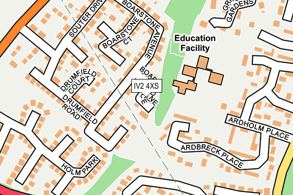 IV2 4XS map - OS OpenMap – Local (Ordnance Survey)