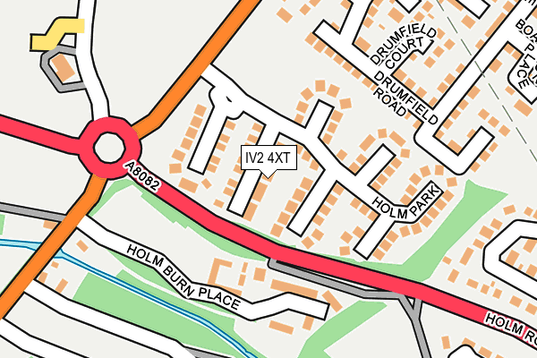 IV2 4XT map - OS OpenMap – Local (Ordnance Survey)