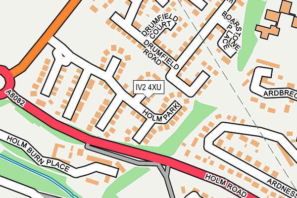 IV2 4XU map - OS OpenMap – Local (Ordnance Survey)