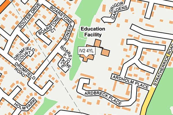 IV2 4YL map - OS OpenMap – Local (Ordnance Survey)