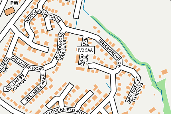 IV2 5AA map - OS OpenMap – Local (Ordnance Survey)