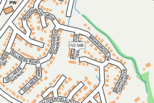 IV2 5AB map - OS OpenMap – Local (Ordnance Survey)