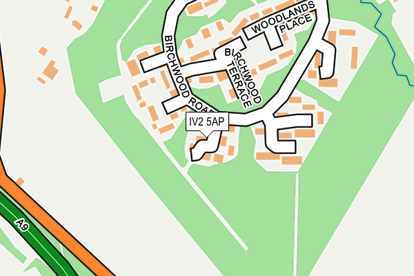 IV2 5AP map - OS OpenMap – Local (Ordnance Survey)