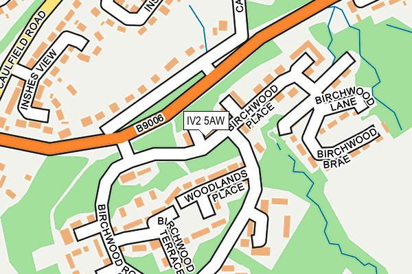 IV2 5AW map - OS OpenMap – Local (Ordnance Survey)