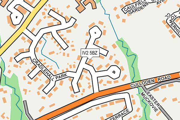IV2 5BZ map - OS OpenMap – Local (Ordnance Survey)