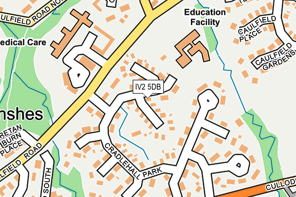 IV2 5DB map - OS OpenMap – Local (Ordnance Survey)