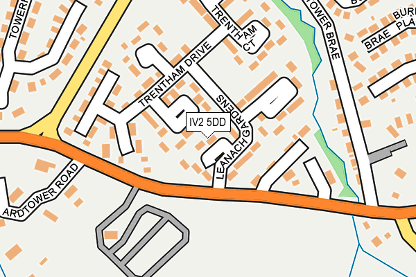 IV2 5DD map - OS OpenMap – Local (Ordnance Survey)