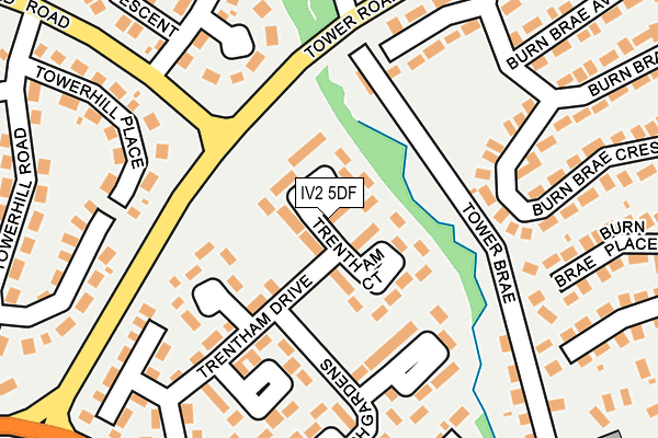 IV2 5DF map - OS OpenMap – Local (Ordnance Survey)
