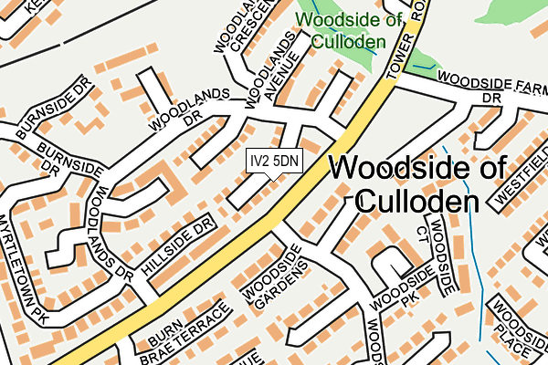 IV2 5DN map - OS OpenMap – Local (Ordnance Survey)