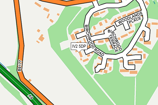 IV2 5DP map - OS OpenMap – Local (Ordnance Survey)