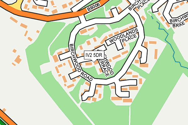 IV2 5DR map - OS OpenMap – Local (Ordnance Survey)