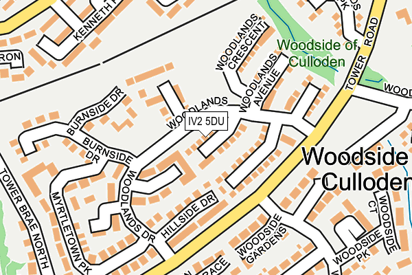 IV2 5DU map - OS OpenMap – Local (Ordnance Survey)