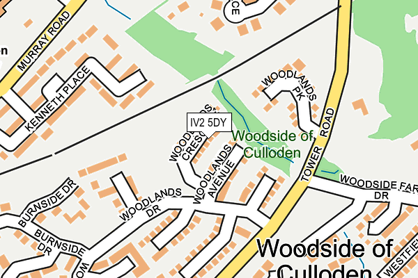 IV2 5DY map - OS OpenMap – Local (Ordnance Survey)