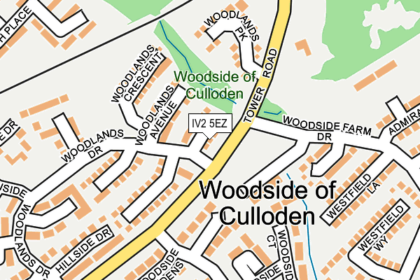 IV2 5EZ map - OS OpenMap – Local (Ordnance Survey)