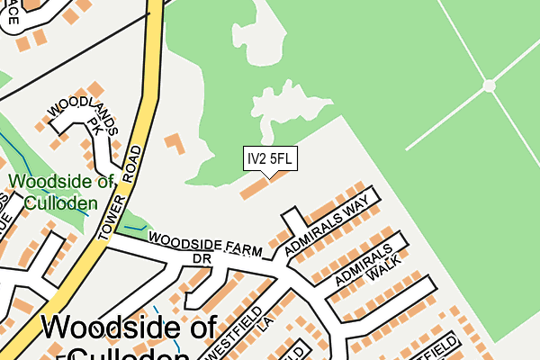 IV2 5FL map - OS OpenMap – Local (Ordnance Survey)