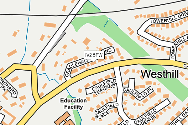 IV2 5FW map - OS OpenMap – Local (Ordnance Survey)