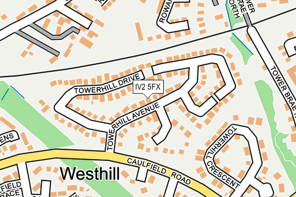 IV2 5FX map - OS OpenMap – Local (Ordnance Survey)