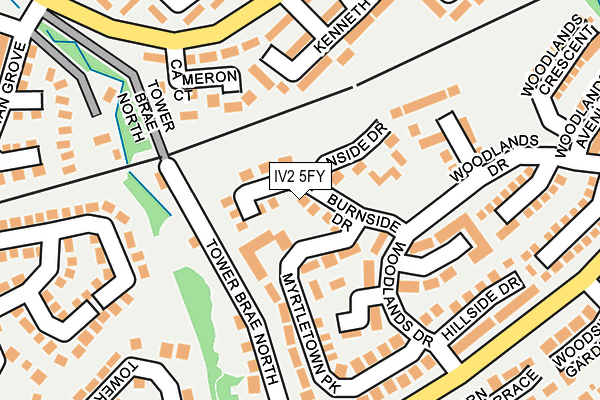 IV2 5FY map - OS OpenMap – Local (Ordnance Survey)