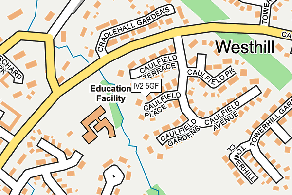 IV2 5GF map - OS OpenMap – Local (Ordnance Survey)