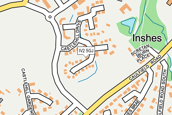 IV2 5GJ map - OS OpenMap – Local (Ordnance Survey)