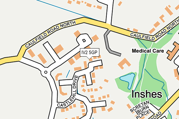 IV2 5GP map - OS OpenMap – Local (Ordnance Survey)