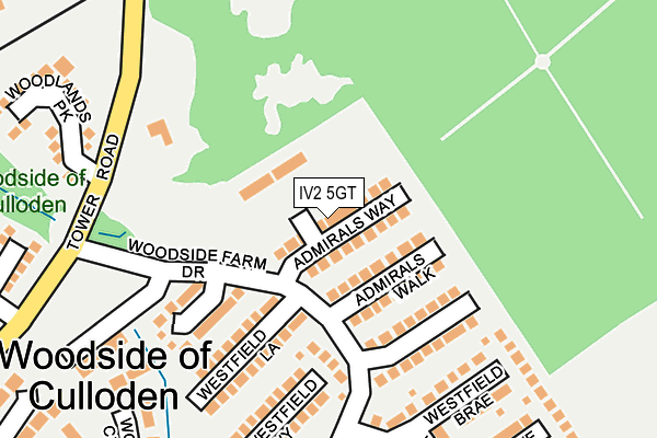 IV2 5GT map - OS OpenMap – Local (Ordnance Survey)