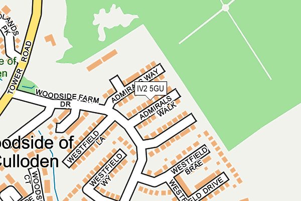 IV2 5GU map - OS OpenMap – Local (Ordnance Survey)