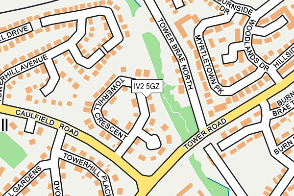 IV2 5GZ map - OS OpenMap – Local (Ordnance Survey)