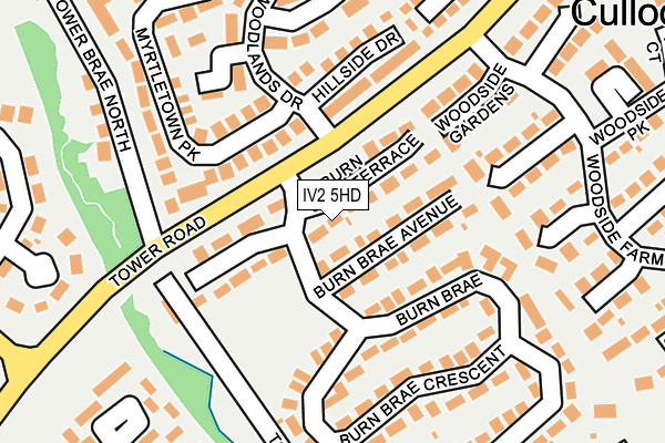 IV2 5HD map - OS OpenMap – Local (Ordnance Survey)