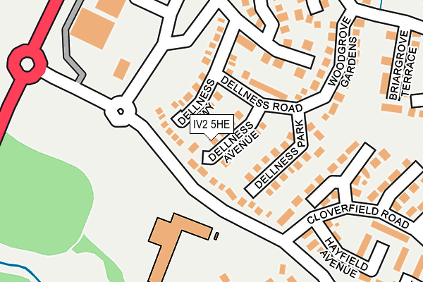 IV2 5HE map - OS OpenMap – Local (Ordnance Survey)