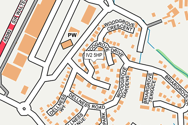 IV2 5HP map - OS OpenMap – Local (Ordnance Survey)