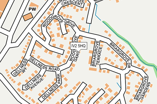 IV2 5HQ map - OS OpenMap – Local (Ordnance Survey)