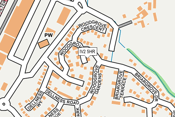 IV2 5HR map - OS OpenMap – Local (Ordnance Survey)