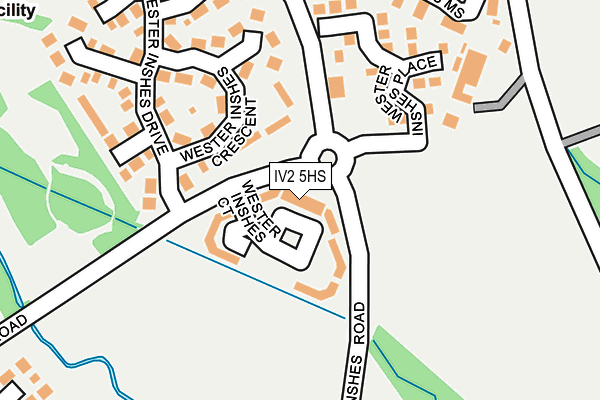 IV2 5HS map - OS OpenMap – Local (Ordnance Survey)