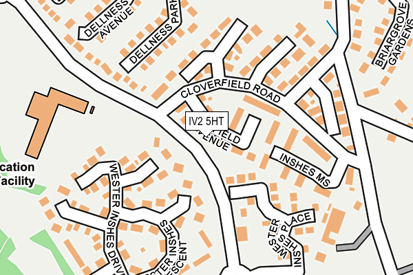 IV2 5HT map - OS OpenMap – Local (Ordnance Survey)