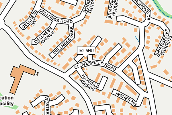 IV2 5HU map - OS OpenMap – Local (Ordnance Survey)