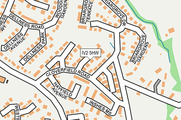 IV2 5HW map - OS OpenMap – Local (Ordnance Survey)