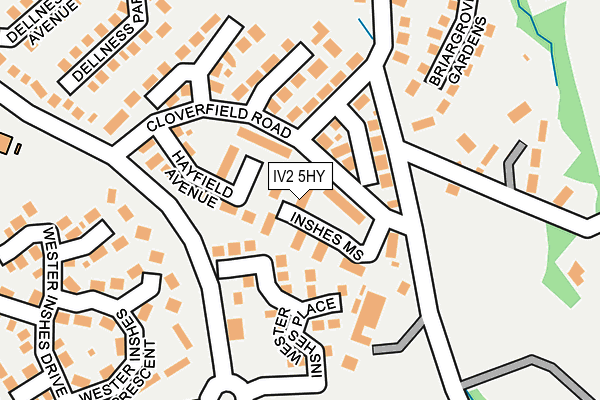 IV2 5HY map - OS OpenMap – Local (Ordnance Survey)