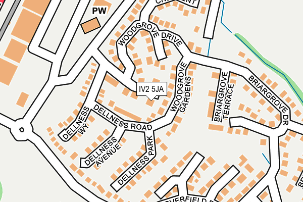 IV2 5JA map - OS OpenMap – Local (Ordnance Survey)