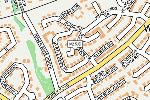 IV2 5JD map - OS OpenMap – Local (Ordnance Survey)