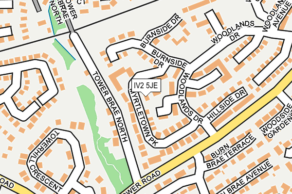 IV2 5JE map - OS OpenMap – Local (Ordnance Survey)