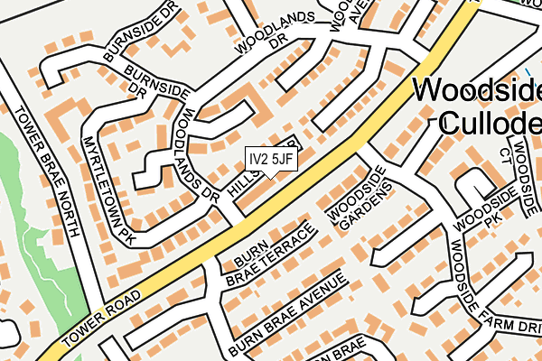 IV2 5JF map - OS OpenMap – Local (Ordnance Survey)