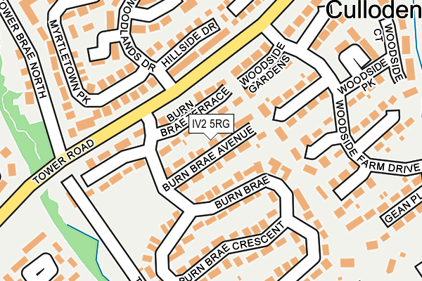 IV2 5RG map - OS OpenMap – Local (Ordnance Survey)