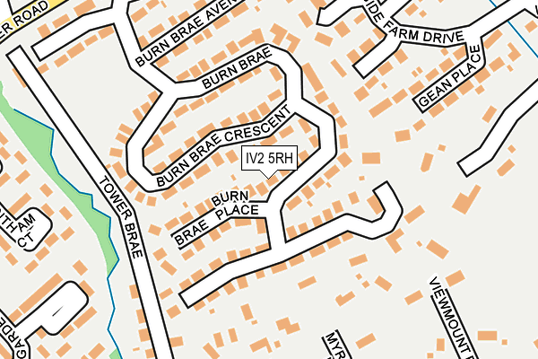 IV2 5RH map - OS OpenMap – Local (Ordnance Survey)