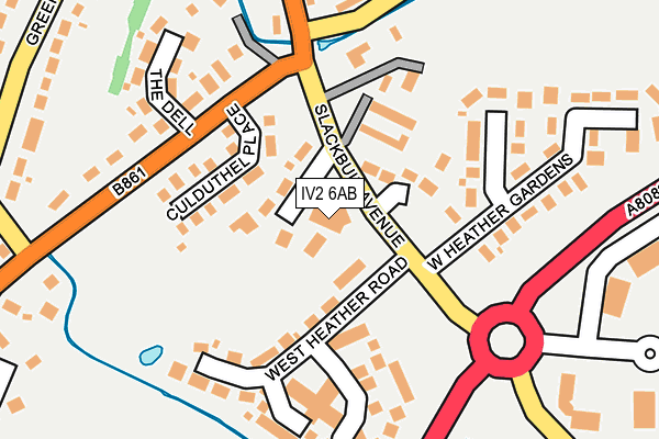 IV2 6AB map - OS OpenMap – Local (Ordnance Survey)
