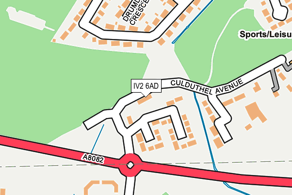 IV2 6AD map - OS OpenMap – Local (Ordnance Survey)