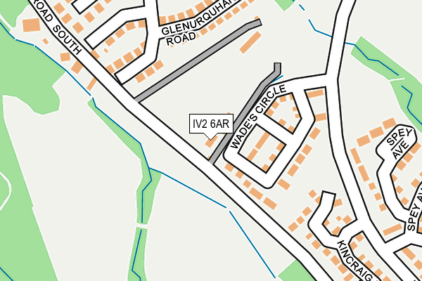 IV2 6AR map - OS OpenMap – Local (Ordnance Survey)