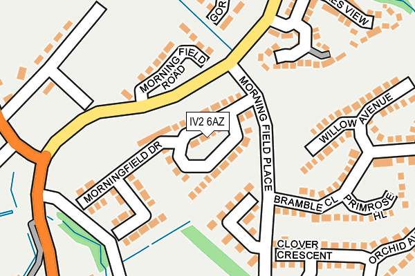 IV2 6AZ map - OS OpenMap – Local (Ordnance Survey)